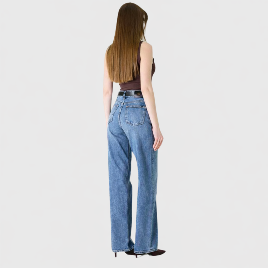 Wide Leg Denim Jeans- 1209