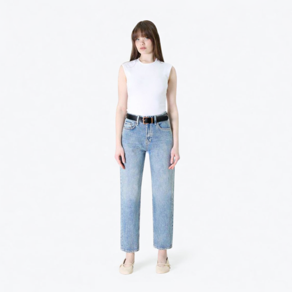 Regular Mom Fit Denim Jeans- 1569