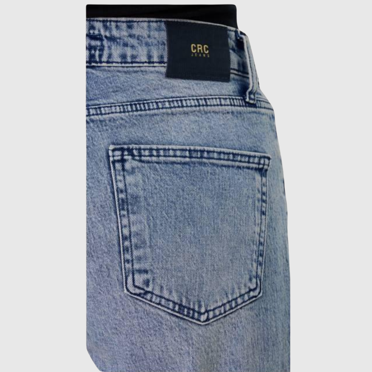 Straight Leg Relaxed Fit Denim Jeans-1579