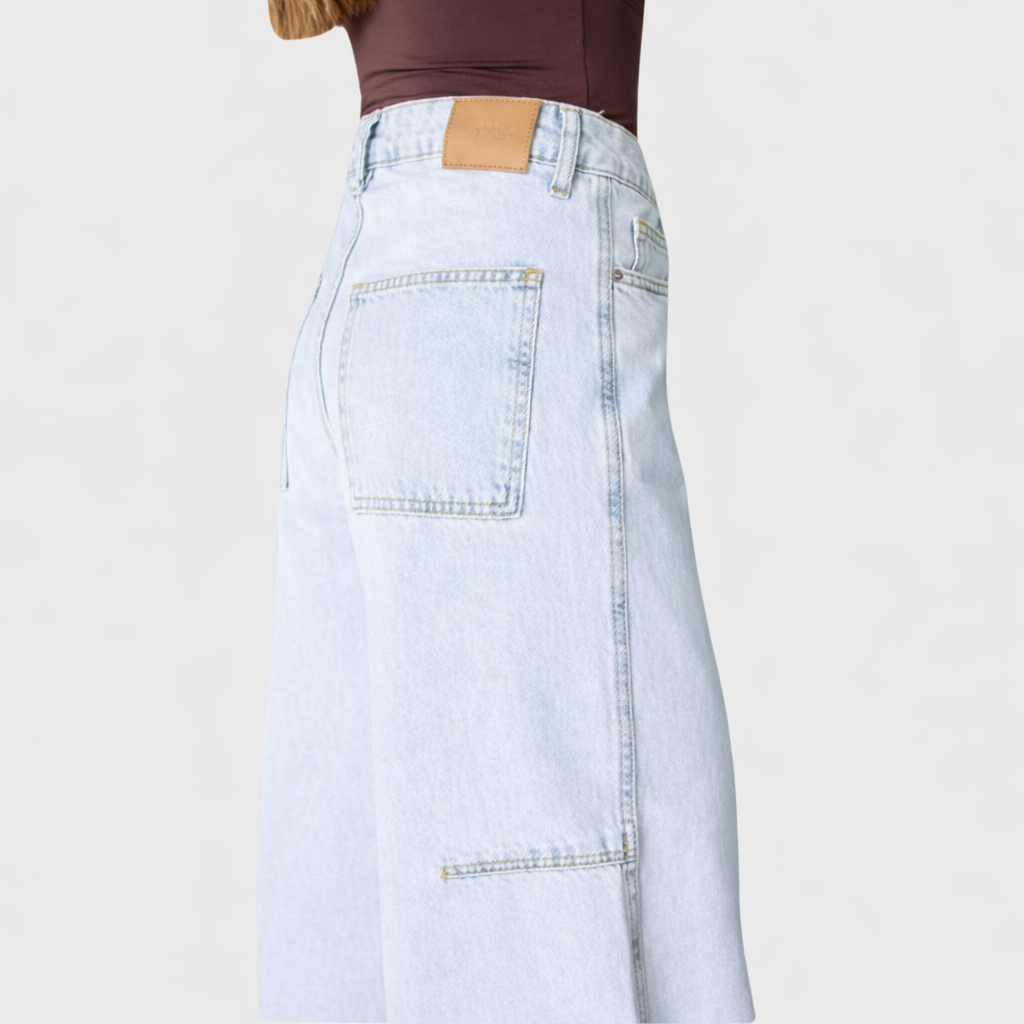 Super Wide Leg Light WashJeans- 1611