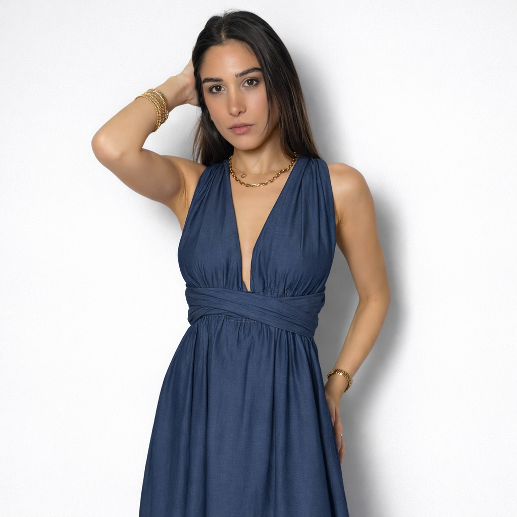 Davy D. Long Denim Look Dress