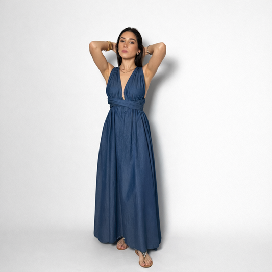 Davy D. Long Denim Look Dress