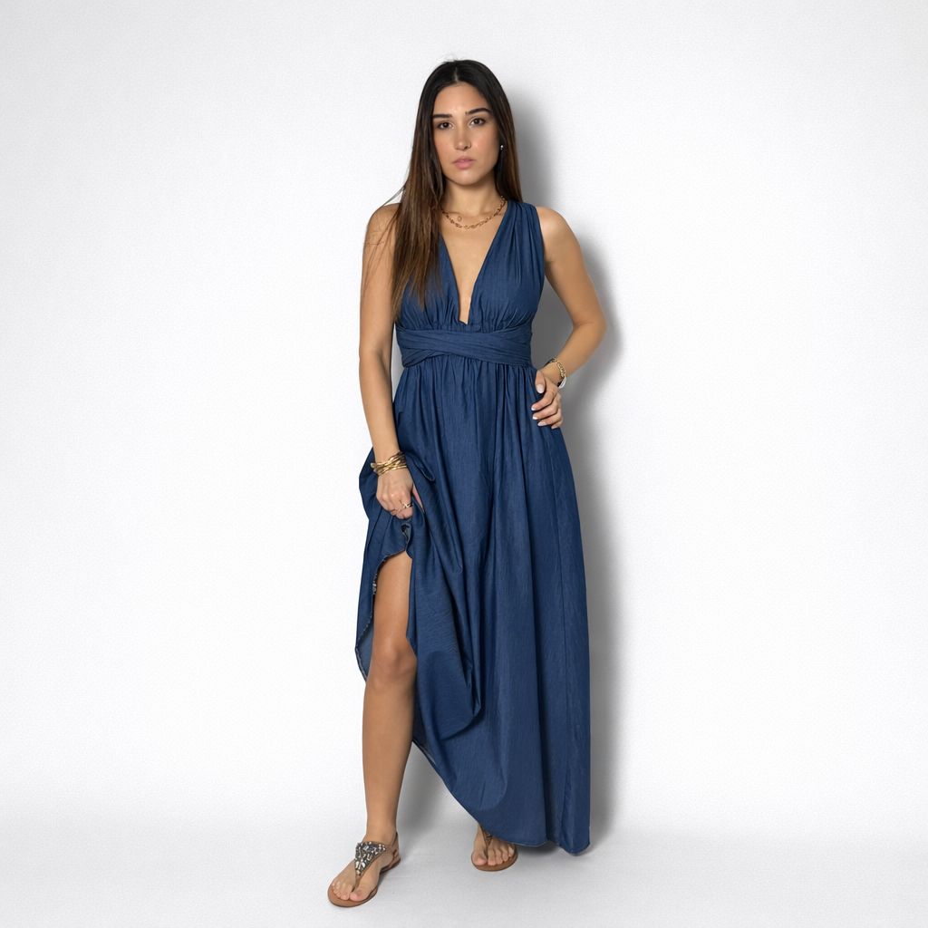 Davy D. Long Denim Look Dress