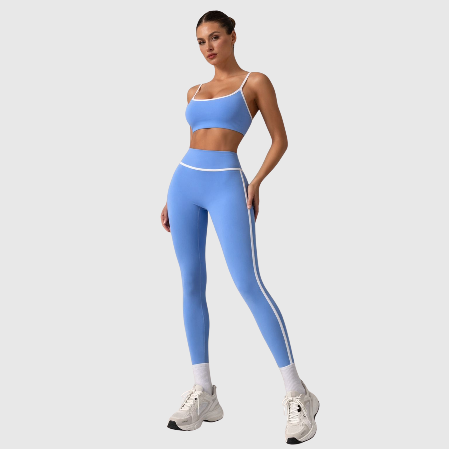 Davy D. Bra & Leggings Set with Pipping