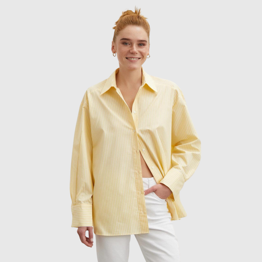 Davy D. Striped Oversized Poplin Shirt