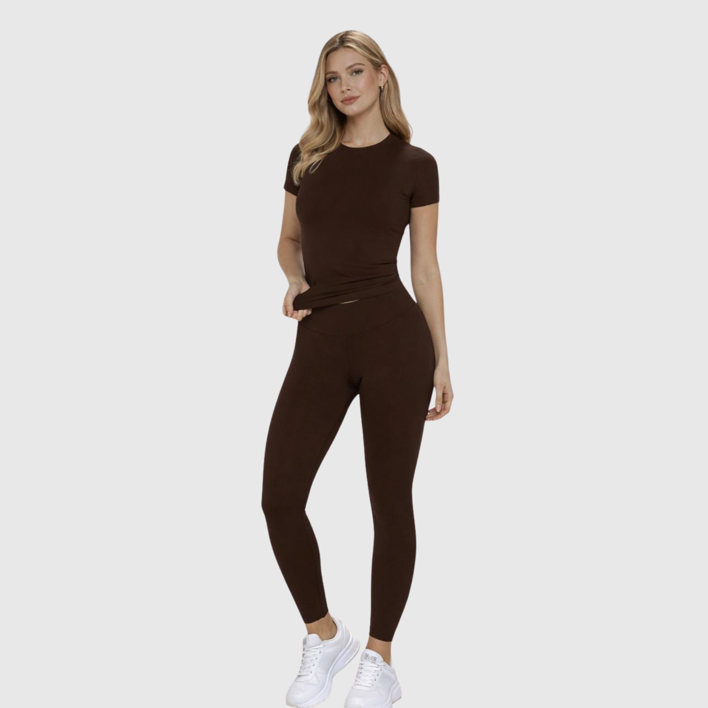 Davy D. Slim fit Short Sleeve Top & Leggings Set