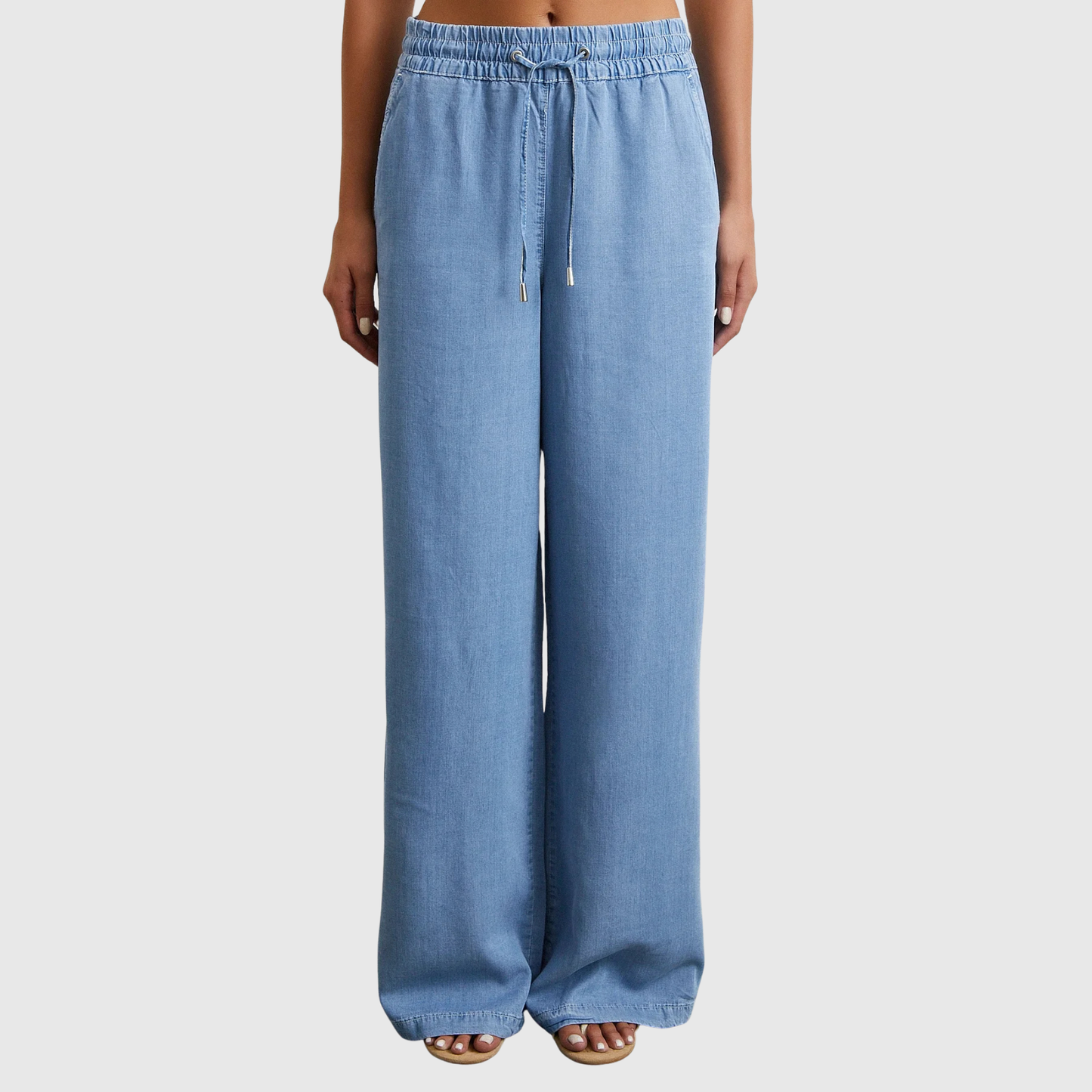 Davy D. Elastic Waist  Denim Trousers